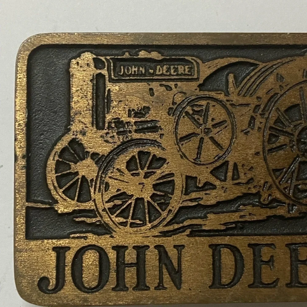 Bronze John Deere Limited Edition Belt Buckles D GPWT Western Tractor Farm